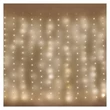 Kép 6/6 - LED karácsonyi drop fényfüzér – fényfüggöny, 2,9x2 m, kültéri és beltéri, meleg fehér, pr.
