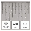 Kép 1/6 - LED karácsonyi jégcsapok, 10 m, kültéri és beltéri, hideg fehér, programokkal