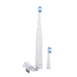 Kép 2/4 - Dr. SONIC E2 szónikus fogkefe 2 fogkefefejjel (fehér)