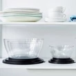 Kép 2/3 - Öko Plus Átlátszó tálak fekete tetővel Tupperware
