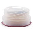 Kép 1/9 - Emeletes tortatartó bordó aljjal Tupperware