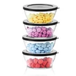 Kép 3/8 - Átlátszó tálak fekete tetővel Tupperware