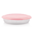 Kép 1/4 - Lapos kristály tál 2 L rózsaszín Tupperware