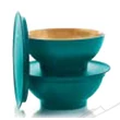 Kép 1/3 - Allegra desszertes kehely 275 ml türkiz/arany Tupperware