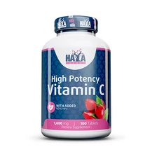 High Potency Vitamin C 1,000mg with rose hips 100 tabl. HAYA LABS