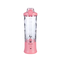 Smoothio hordozható mixer erős motorral 600 ml (rózsaszín)