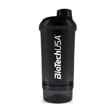 Wave+ Compact Shaker 500 ml (+150 ml) fekete-füst BioTechUSA