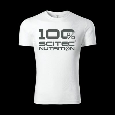 100% Scitec Nutrition póló férfi fehér