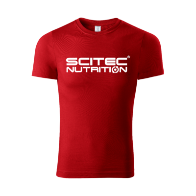 Basic Scitec Nutrition póló férfi piros