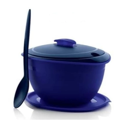 Mediterrán tál 3,5 L lila, kék kanállal Tupperware
