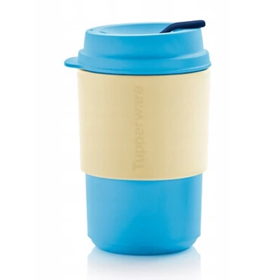 Öko plus Utazó kávésbögre 350 ml kék (sárga) Tupperware