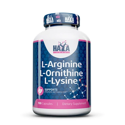 L-Arginine / L-Ornithine / L-Lysine 100 kapsz. HAYA LABS