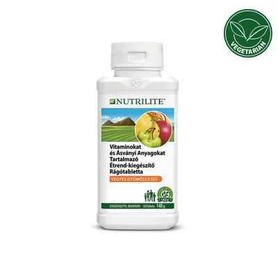 Vitaminokat és ásványi anyagokat tartalmazó gyümölcsízű rágótabletta Nutrilite™ 120 tabl. - Amway