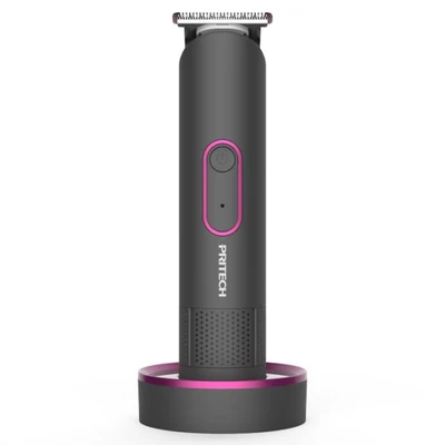 PRITECH akkumulátoros hajvágó szett 4 fésűvel és töltőállvánnyal