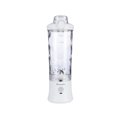 Smoothio hordozható mixer erős motorral 600 ml (fehér)
