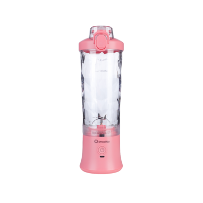 Smoothio hordozható mixer erős motorral 600 ml (rózsaszín)
