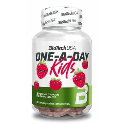 One-A-Day Kids 90 rágótabl. eper-málna BioTechUSA