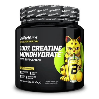 100% Creatine Monohydrate 300 g yuzu (limitált) BioTechUSA