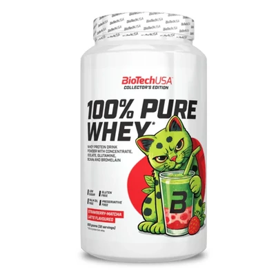 100% Pure Whey 900 g strawberry-matcha latte (limitált) BioTechUSA