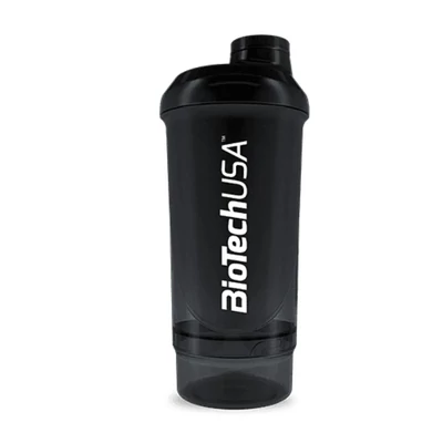 Wave+ Compact Shaker 500 ml (+150 ml) fekete-füst BioTechUSA