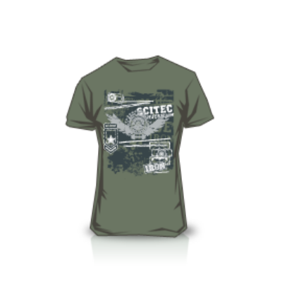 T-Shirt Made Of Iron férfi zöld póló Scitec Nutrition