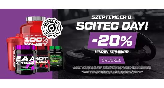 Scitec Day -20% Scitec termékekre