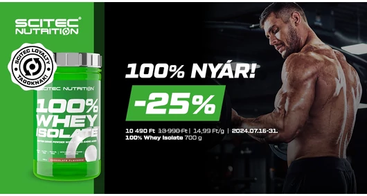 Scitec 2024. júliusi akciói (07.16-07.31. között)