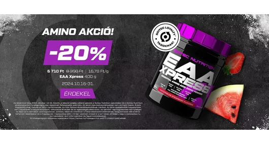 Scitec 2024. októberi akciói (10.16-10.31. között)