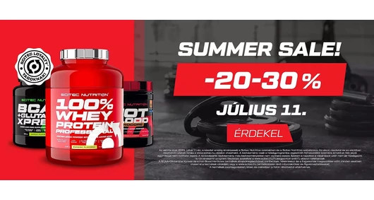Scitec Day -20% -30% kedvezmény Scitec termékekre