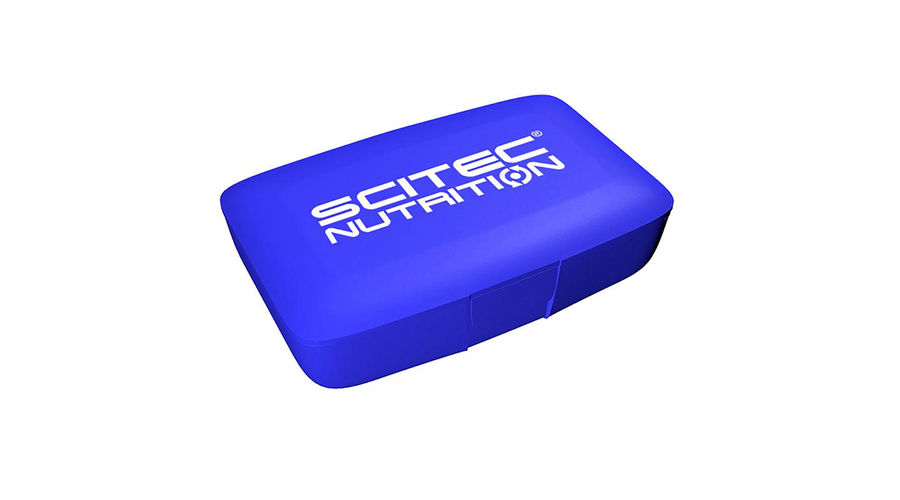 Scitec Pill Box kék kapszulatartó Scitec Nutrition