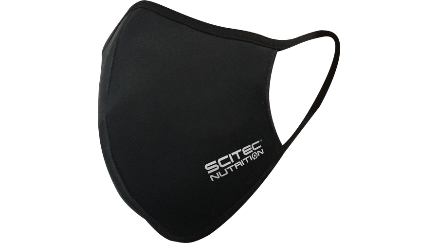 Textil arcmaszk Scitec logóval fekete Scitec Nutrition