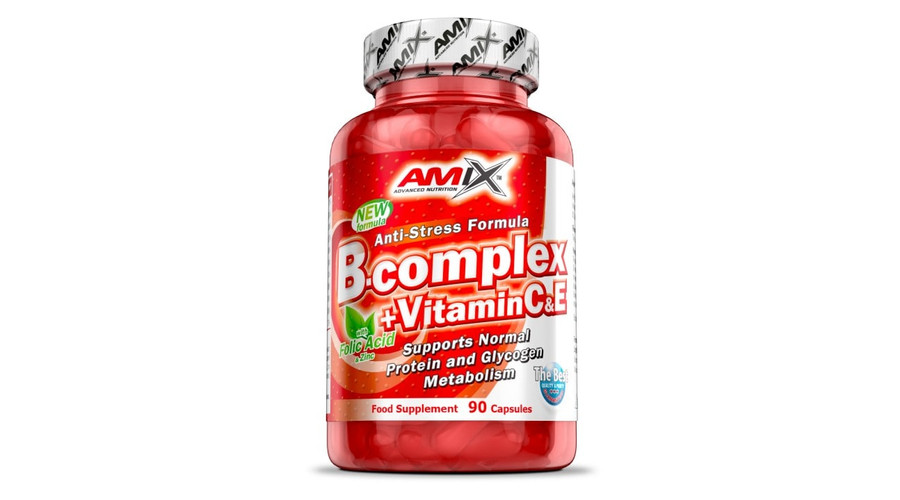 B-Complex with VitaminC&E 90 kapsz. AMIX Nutrition B-Complex with VitaminC&E 90 kapsz. AMIX Nutrition