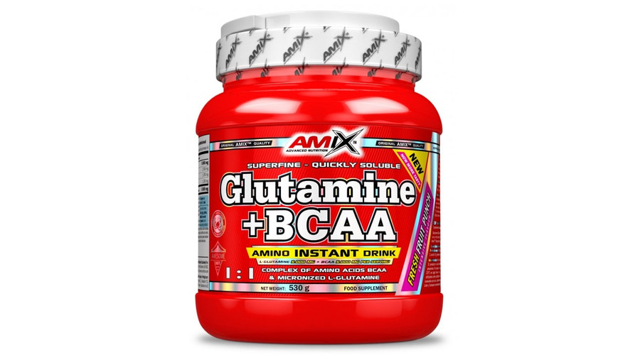 Glutamine + BCAA 530g Forest fruits AMIX Nutrition