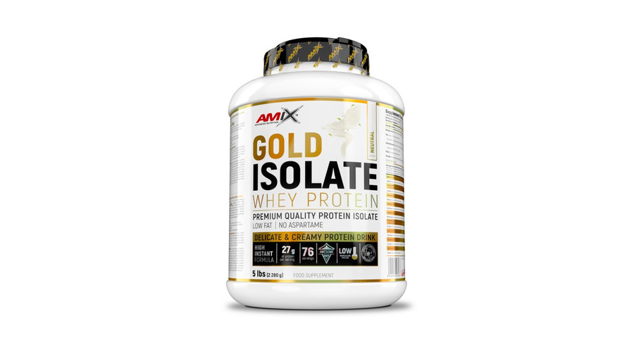 Gold Whey Protein Isolate 2280g Neutral AMIX Nutrition Gold Whey Protein Isolate 2280g Neutral AMIX Nutrition