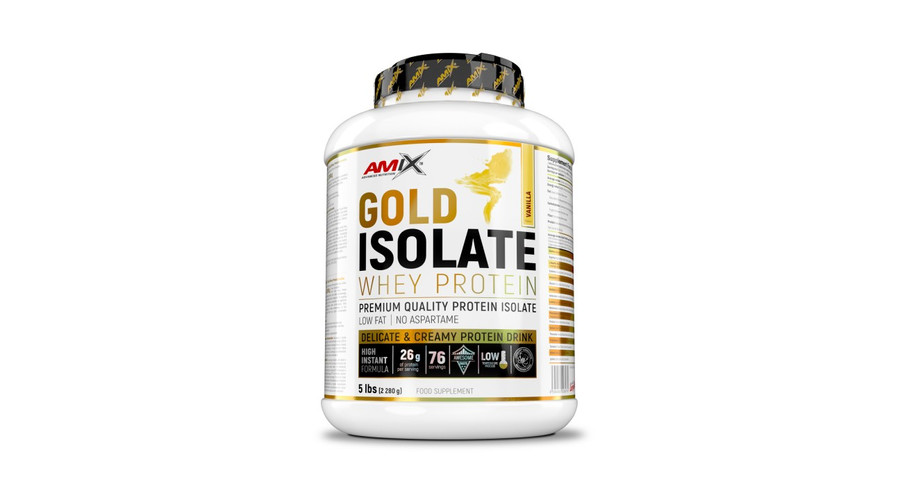 Gold Whey Protein Isolate 2280g Vanilla AMIX Nutrition Gold Whey Protein Isolate 2280g Vanilla AMIX Nutrition