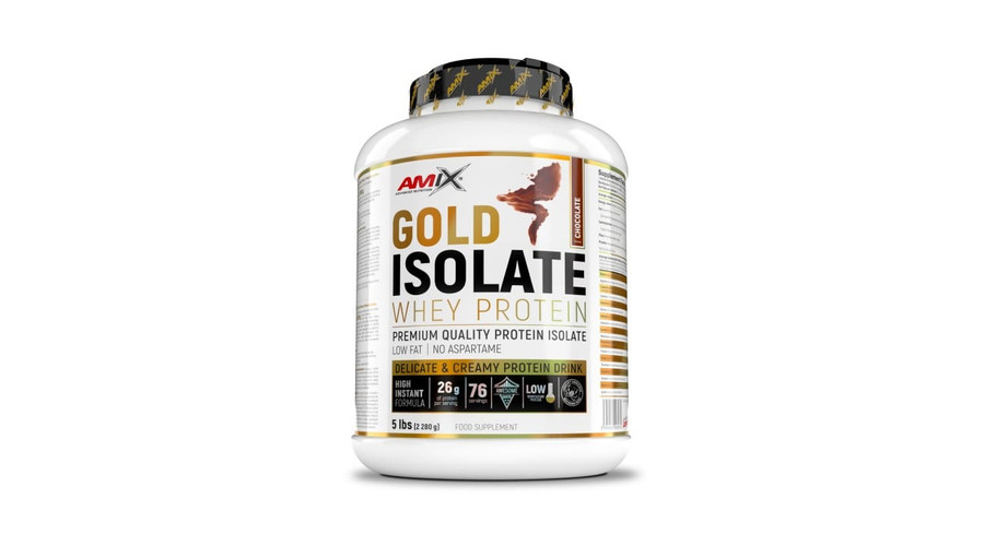 Gold Whey Protein Isolate 2280g Chocolate AMIX Nutrition Gold Whey Protein Isolate 2280g Chocolate AMIX Nutrition