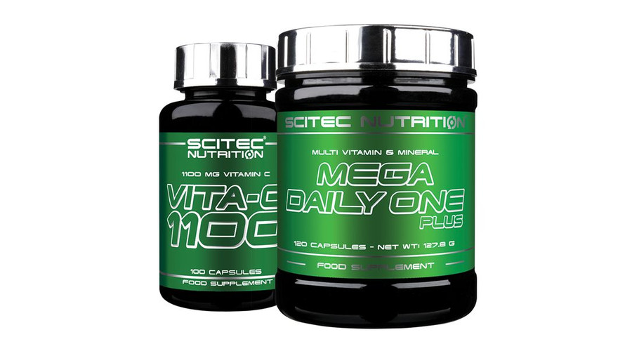 Mega Daily One Plus 120 kapsz. + Vita-C 1100 100 kapsz. Scitec Nutrition Mega Daily One Plus 120 kapsz. + Vita-C 1100 100 kapsz. Scitec Nutrition