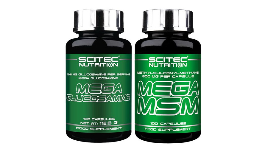 Mega Glucosamine 100 kapsz. + Mega MSM 100 kapsz. Scitec Nutrition Mega Glucosamine 100 kapsz. + Mega MSM 100 kapsz. Scitec Nutrition
