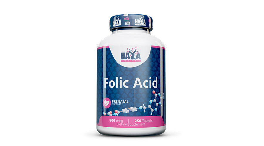 Folic Acid 800mcg 250 tabl. HAYA LABS Folic Acid 800mcg 250 tabl. HAYA LABS