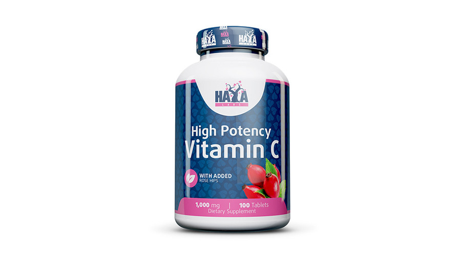 High Potency Vitamin C 1,000mg with rose hips 100 tabl. HAYA LABS High Potency Vitamin C 1,000mg with rose hips 100 tabl. HAYA LABS