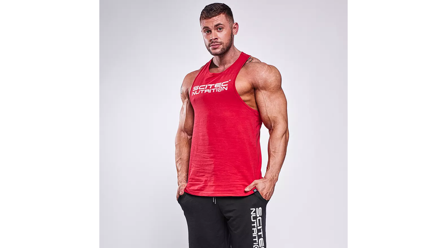 JUDE férfi ujjatlan póló piros M Scitec Nutrition