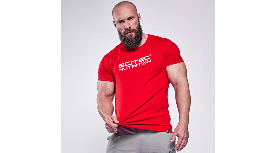 NICO férfi póló piros S Scitec Nutrition