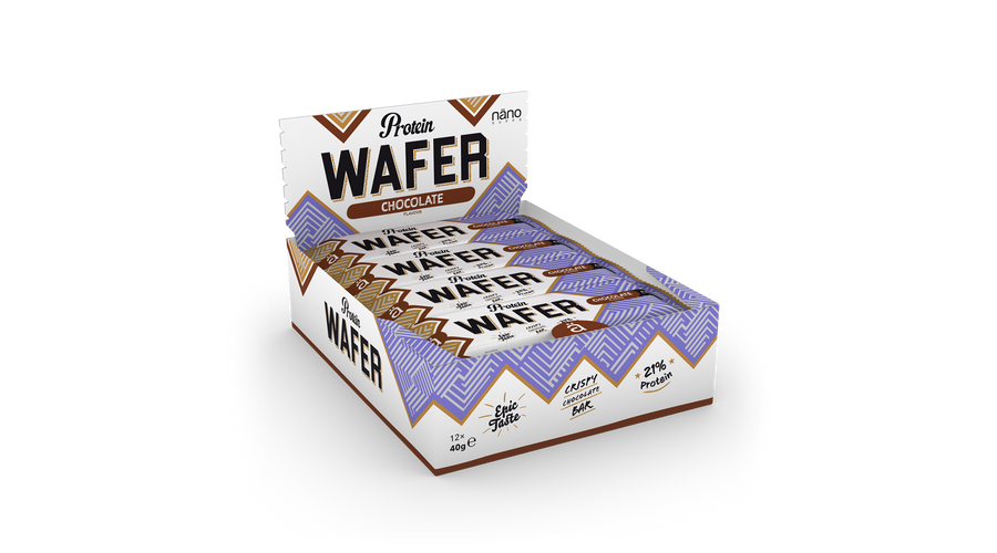Protein WAFER 12 szelet 12x40g csokoládé Nano Supps Protein WAFER 12 szelet 12x40g csokoládé Nano Supps