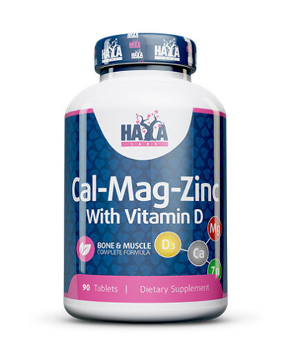 Calcium Magnesium & Zinc with Vitamin D 90 tabl. HAYA LABS