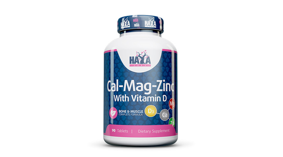 Calcium Magnesium & Zinc with Vitamin D 90 tabl. HAYA LABS Calcium Magnesium & Zinc with Vitamin D 90 tabl. HAYA LABS