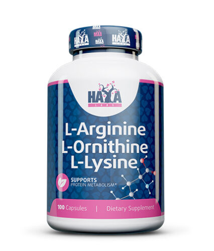L-Arginine / L-Ornithine / L-Lysine 100 kapsz. HAYA LABS
