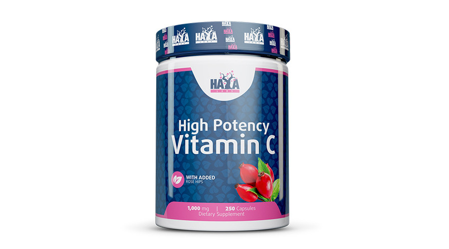 High Potency Vitamin C 1,000mg with rose hips 250 kapsz. HAYA LABS High Potency Vitamin C 1,000mg with rose hips 250 kapsz. HAYA LABS