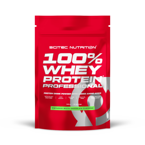 100% Whey Protein Professional 500g pisztácia-fehércsokoládé Scitec Nutrition