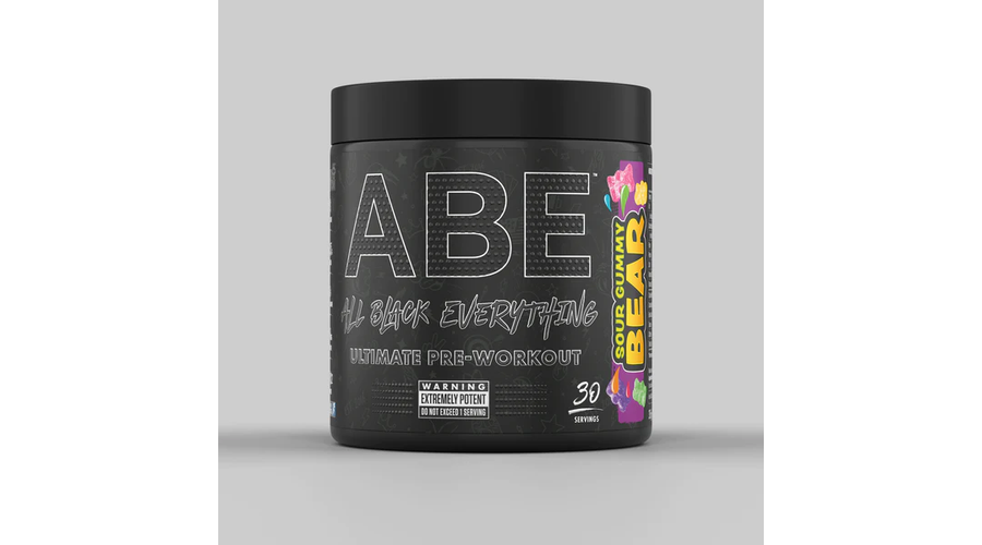 ABE - All Black Everything Pre-Workout 375g sour gummy bear Applied Nutrition ABE - All Black Everything Pre-Workout 375g sour gummy bear Applied Nutrition