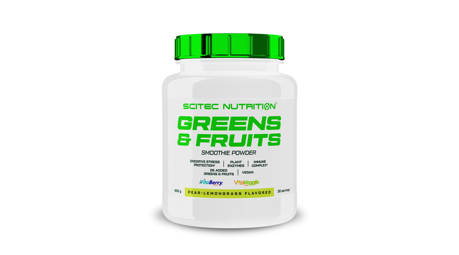 Greens & Fruits 600g körte-citromfű Scitec Nutrition Greens & Fruits 600g körte-citromfű Scitec Nutrition